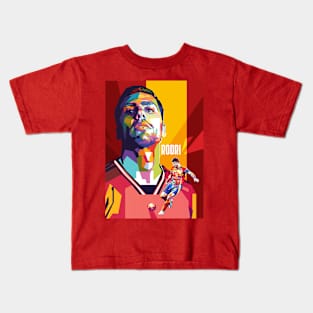 Rodri Pop art Fan illustration Kids T-Shirt